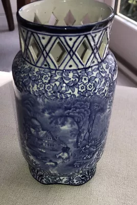 Buy Antique James Kent, Fenton, Foley Ware Vase- Pretty Diamond  Openwork Detail • 39.99£