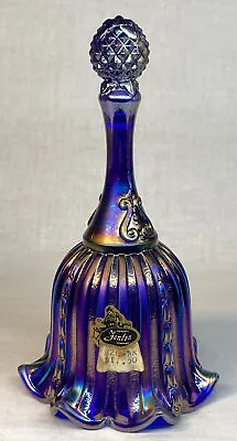 Buy Fenton Art Glass Cobalt Carnival Faberge Bell • 47.72£