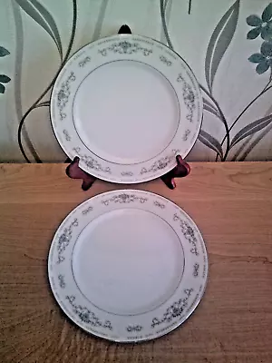 Buy Wade Diane Dinner Or Salad Plates 23cm Fine Porcelain China Japan Set Of 2 • 11.95£