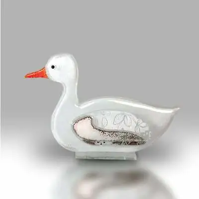 Buy Nobile Glassware Glass White Duck Ornament New Boxed 1702-17 • 37.75£