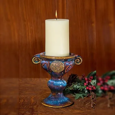 Buy Irish Handmade Pottery Colm De Ris Majestic Candle Holder • 92.84£
