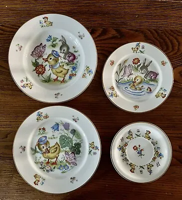 Buy Set Of 4 Vintage Childrens Dishes Thomas Rosenthal Germany- Rare Mint Condition • 47.32£