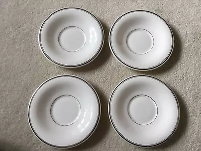 Buy 4 X Royal Worcester Silver Jubilee Saucers For Soup Coupe 7 Inches In Diameter • 9.99£
