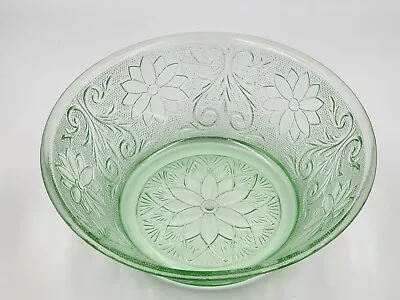 Buy Vintage Indiana Daisy Light Green Depression Glass Bowl • 16.01£