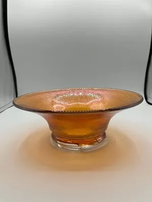 Buy Orange Crackle Glass Fruit Bowl Round Shape Orange Color Glass Bowl No Damage • 20.24£