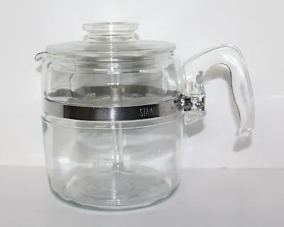 Buy Vintage Pyrex 7756 B Flameware Glass Coffee Percolator Pot 6 Cup Complete • 57.62£