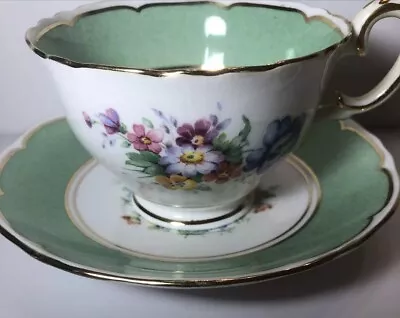 Buy CROWN STAFFORDSHIRE CUP & SAUCER Fine Bone China Made In England Read Descript. • 9.44£