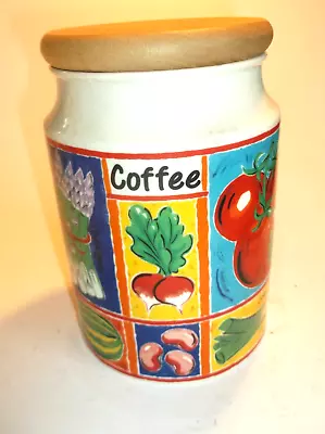 Buy Dunoon Pottery   Legumes  Range Ceramic Coffee Caddy- Beautiful Unused Piece. • 14.99£