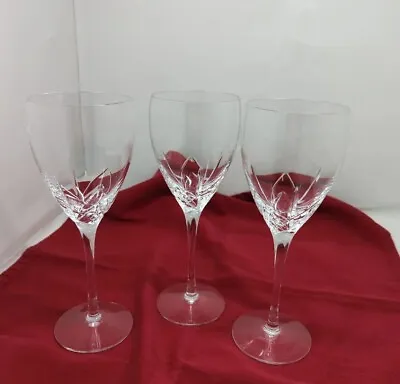 Buy Edinburgh Crystal Skye Wine Glass Set Of 3 Claret 7 7/8  Tall Etched Base • 143.81£