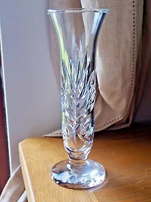 Buy Royal Doulton Keswick Cut Crystal Footed Vase - 20cm Tall • 10£