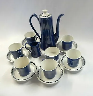 Buy Burleigh Ware Ironstone 'Cordon Bleu' Staffordshire Coffee Pot Set, 15 Piece • 69.99£