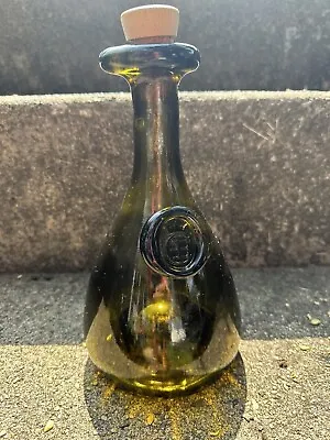 Buy Vintage Holmegaard CE Crown MCM Amber Glass Wine Decanter Bottle 9  Without Cork • 17.71£