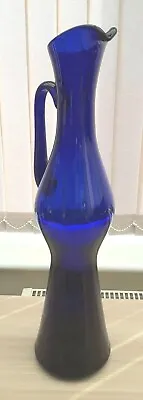Buy Huge Large Cobalt Blue Glass Jug / Vase Excellent Condition  19.75 Inches Tall. • 24.99£