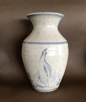 Buy Large Stoneware Studio Pottery Vase -Japanese Themed—unsigned . • 45£