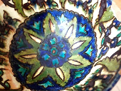 Buy Antique JERUSALEM IZNIK Armenian Pottery Bowl Ceramic 1920's • 125£