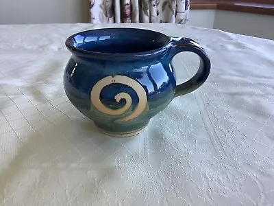 Buy Jack O’Patsy Irish Studio Pottery Mug Blue / Green Swirl Pattern • 5.99£