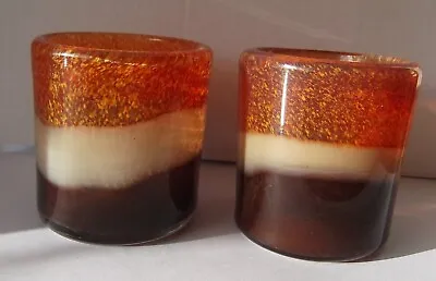 Buy 2 Glass Pier Tealight/Votive Candle Holders 7cm Tall • 5.99£