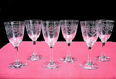 Buy Beauharnais Baccarat 6 Wine Glasses Wine Glass Crystal Grave Napolon Empire Ac • 154.17£