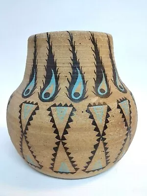 Buy Art Pottery Vase Southwestern American Design 1981 Cleo • 24.05£
