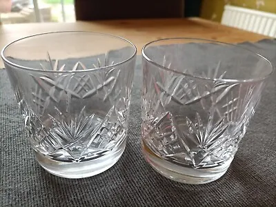 Buy Thomas Webb Crystal Glass Whisky Tumblers 3” X 2 - Pair  • 15£