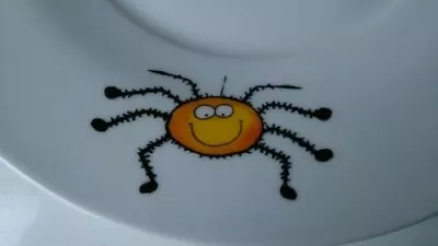 Buy James Dean Pottery Rye 4 X Childs Snack Plates - Decorated With Comical Spiders • 12£