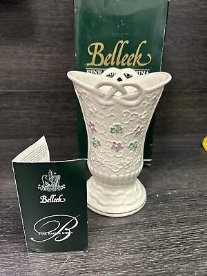 Buy Belleek Celtic Pierced 6” Vase St Patricks Day 2005 Limited 2036/3450 Ireland • 39.38£