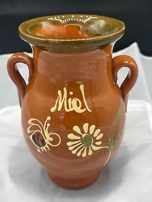 Buy (936) Rustic Glazed Red Clay Vase Miel/ Rdo.de La Alpujarra • 14.44£