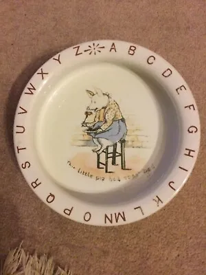Buy Royal Winton Childs Dish Baby Bowl Little Pig Had Roast Beef • 9.50£