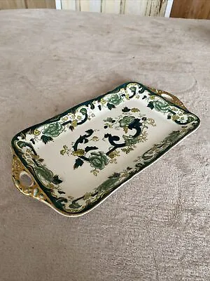 Buy Vintage Masons Chartreuse Sandwich Tray Serving Platter 11 Inches X 5.5 Inches • 12£