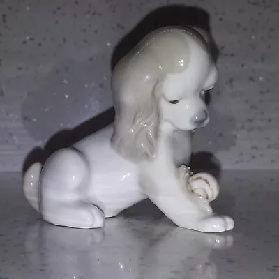 Buy Lladro Puppy Spaniel With Snail Pre Production Prototype • 45£