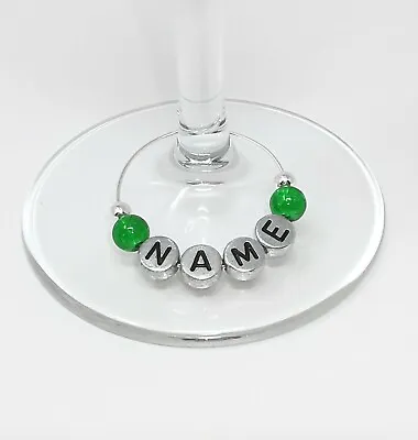Buy Personalised Name Wine Glass Charms Birthdays Weddings Hen Parties Xmas • 1.95£
