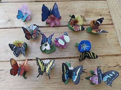 Buy Franklin Mint Porcelain Butterfly Collection X 15 Set • 79.99£