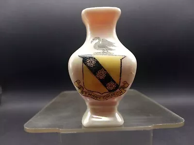 Buy Crested China - ST MARY CHURCH Crest - Square Top Vase In Lustre - Arcadian. • 5£