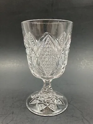 Buy EAPG Goblet  Minnesota #15055 US Glass Co State Series Circa 1898 Antique • 9.60£