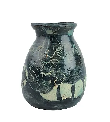 Buy Studio Art Pottery Vase Decorated With Ocean Theme Giant Sea Monster Octopus • 28.88£