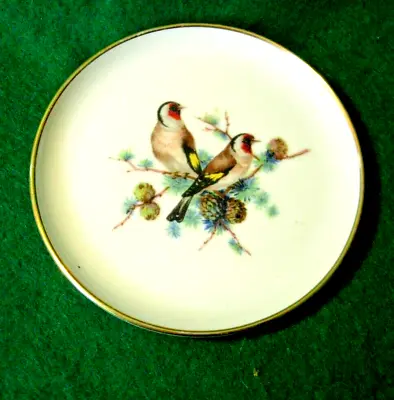 Buy Vintage Ceramic Pin Dish With Pair Of Goldfinches On Branch By Kaiser W.Germany • 3.50£