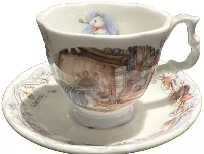 Buy Royal Doulton Brambly Hedge Four Seasons Tea Cup Saucer Winter A1 Collectable • 17.99£