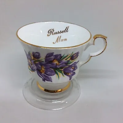 Buy Royal Windsor K's Prairie Crocus Russell Manitoba Tea Cup Only England Vintage • 9.65£