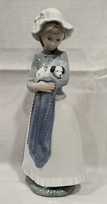 Buy NAO Lladro Figurine Girl Holding Dog Daisa Approx 10  • 15£
