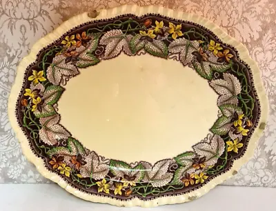 Buy Vintage Victorian Mason's Ironstone China Pottery Pretty Floral Serving Plate • 32£