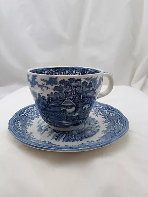 Buy English Village By Salem China Co Olde Staffordshire Tea Cup & Saucer  • 9.99£