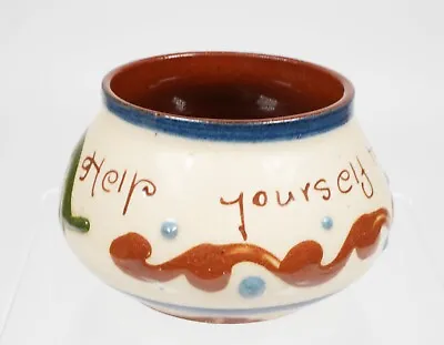 Buy Watcombe Pottery Torquay Motto Ware Scandy Pattern Help Yourself To Sugar Bowl • 12.99£