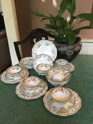 Buy Antique Haviland Limoges Tea Ware 21 X Pieces - Some Slight A/F - Made For Maple • 68£