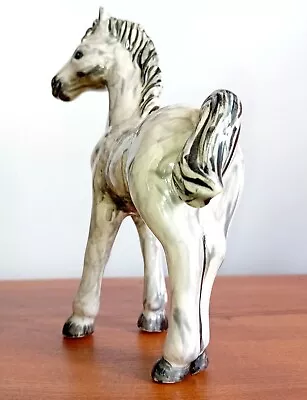 Buy Vintage Ceramic Perky Foal With Unusual Glaze - VGC - Signed • 25£
