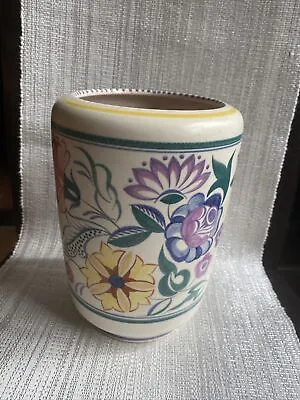 Buy Vintage 1950s Poole Pottery Cs / E Pattern Vase 20cm Height • 29£