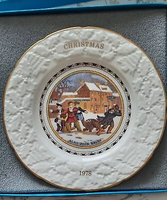 Buy Coalport - Fine Bone China -  1978 Christmas Plate - 'Alas! Poor Bruin' - Boxed • 4.99£