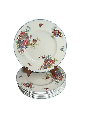 Buy VTG Royal Worcester China 1930s Roseland Pattern 10.5” Dinner Plate Set Of 4 • 33.14£