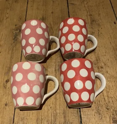 Buy 4x Price & Kensington Drinking Tea Coffee Mug Red Pink Striped Pottery 12oz • 5£