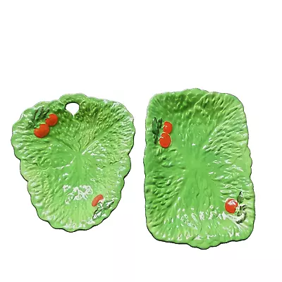 Buy Beswiek Ware Dish In The Style Of A Lettuce Leaf & Tomato 216 & 212 • 9.99£