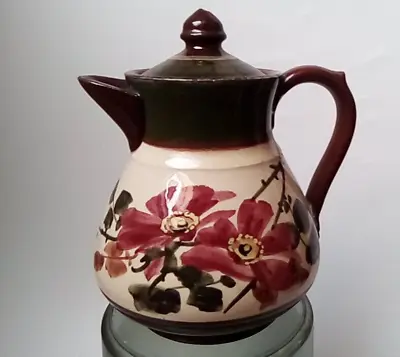 Buy LONGPARK  Pottery Torquay Cofffee Pot ROSE Design  13 Cm • 14£